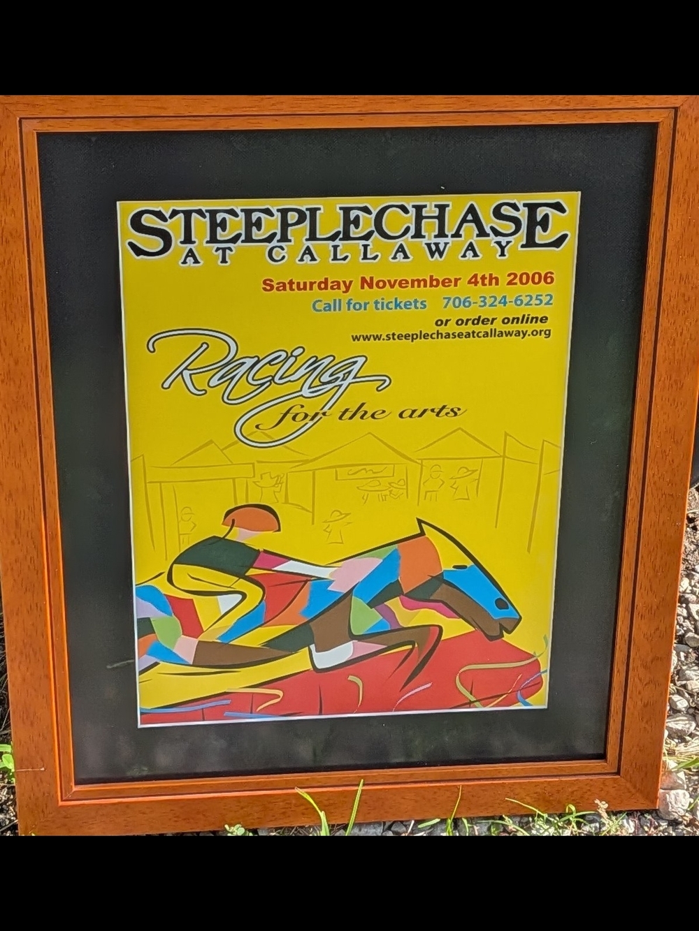 Racing for the Arts Poster — Yellow